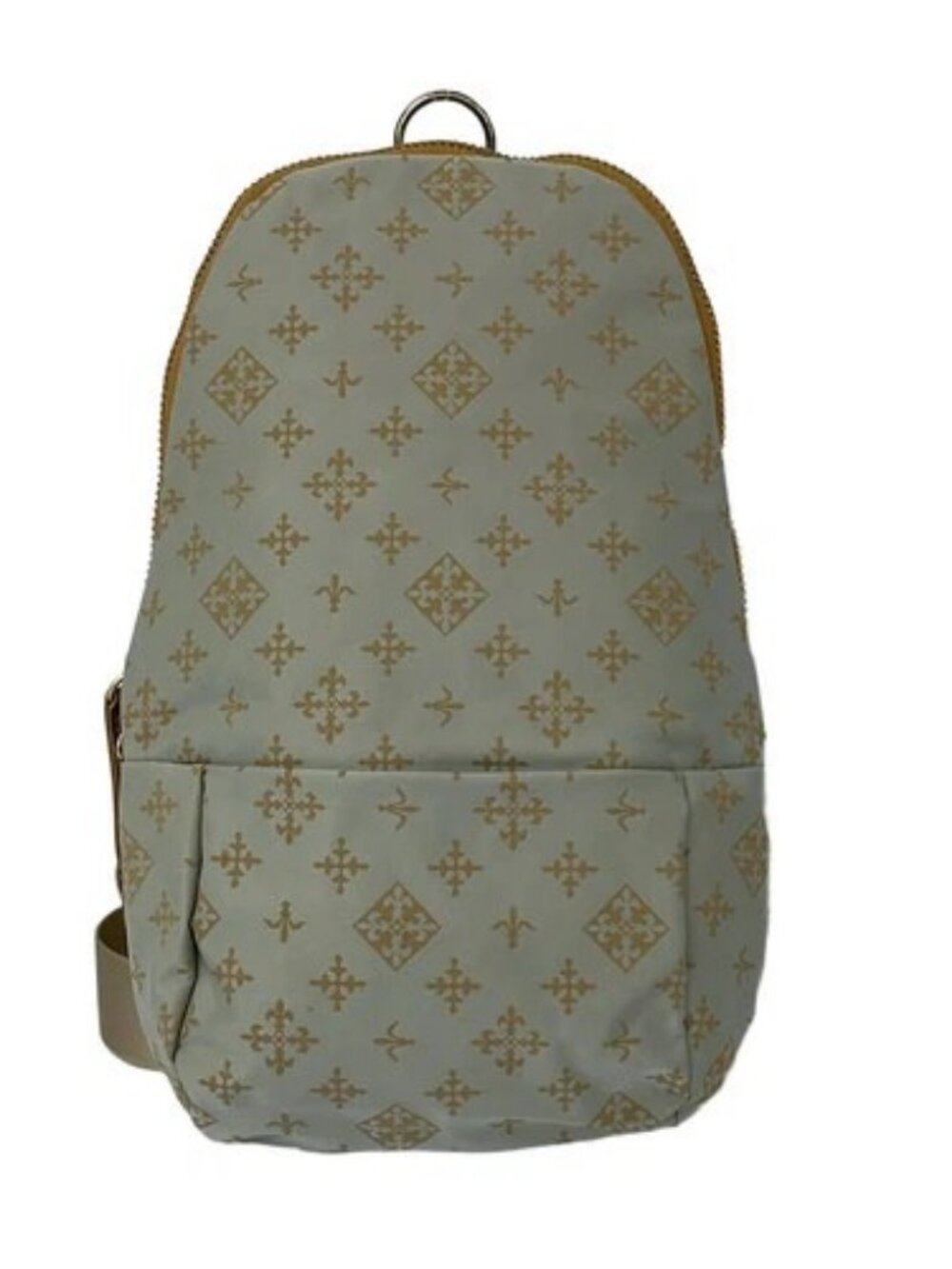 russet Light gray Brown Nylon Backpack